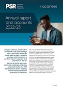 PSR Annual Report 2022 23 Factsheet